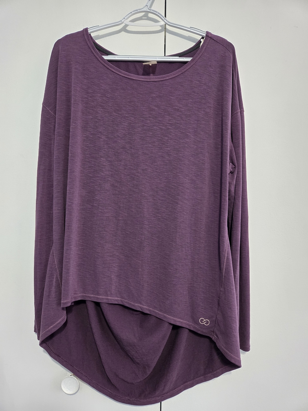 Calia‎ by Carrie Underwood XXL Purple Long Sleeve Twist Back Performance Top